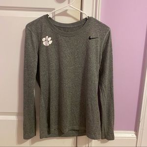 NIKE Clemson Long Sleeve DriFit Shirt